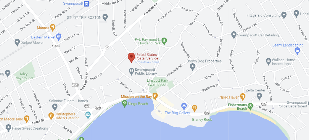 Map of Swampscott, MA